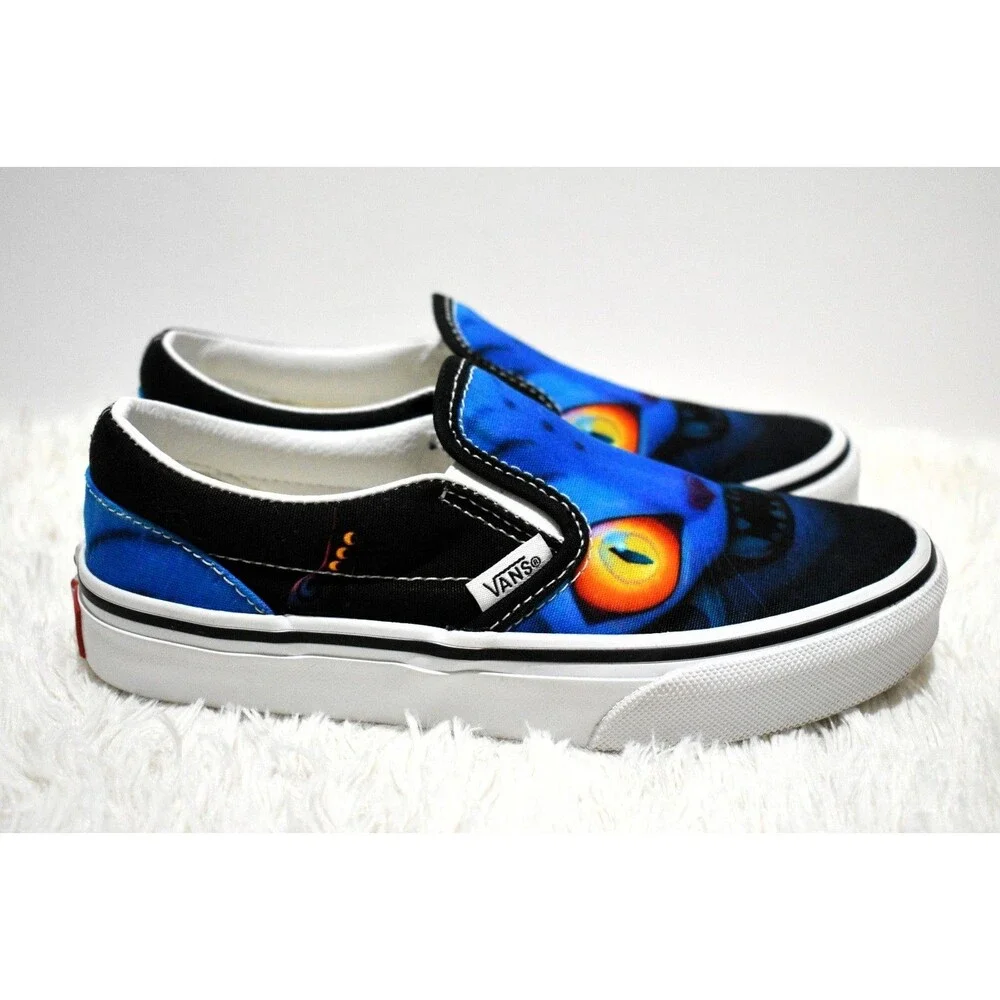 Vans x KPop Demon Hunters Little Kids Classic Slip-On Shoe DERPY Tiger Size 1.5Y